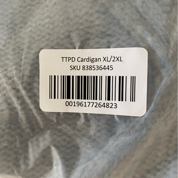 🩶 Taylor Swift Tortured Poets Dept Cardigan TTPD XL / 2XL 🩶RARE SOLD OUT - Picture 7 of 7